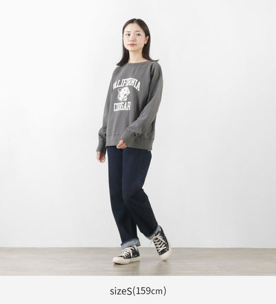 MIXTA（ミクスタ） ヴィンテージ プリント スウェット / カリフォルニアクーガー セットインスリーブ クルー トレーナー メンズ レディース 長袖 アメリカ製 CALIFORNIA COUGAR Crew Neck Sweat set-in Sleeve クリスマス プレゼント ギフト