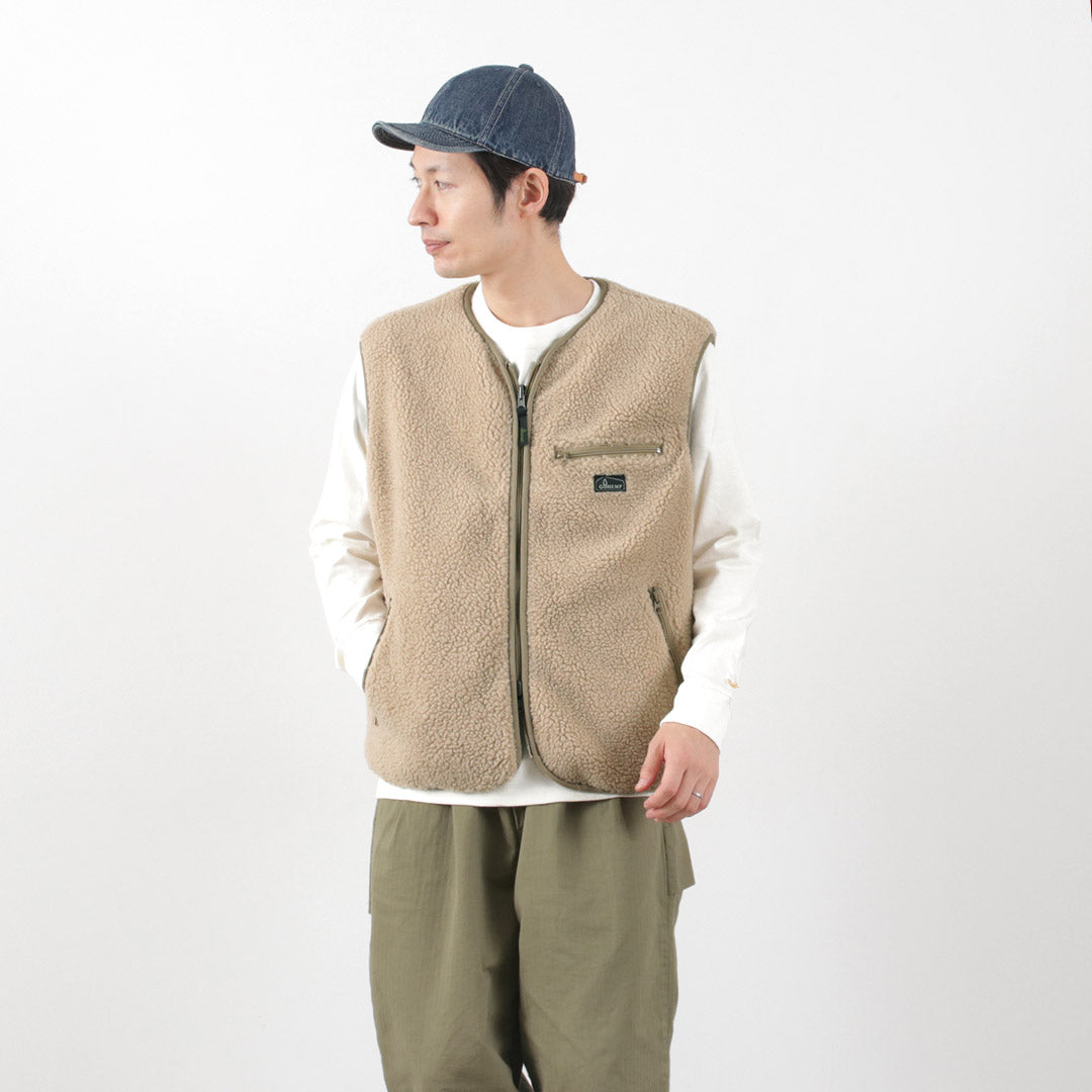 【30％OFF】GOHEMP（ゴーヘンプ） ブラウンロッジベスト