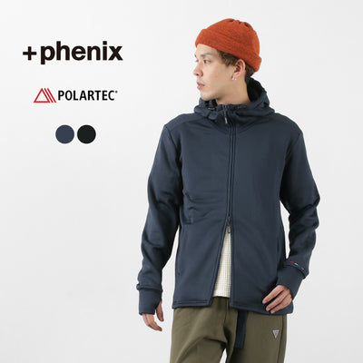 【まとめ買いで最大30％OFFクーポン】【20％OFF】＋phenix（プラスフェニックス） パワー ストレッチ ジップフーディー メンズ アウター POLARTEC ポーラテック トレッキング 登山 ミッドレイヤー POWER STRETCH ZIP HOODIE クリスマス プレゼント ギフト【セール】