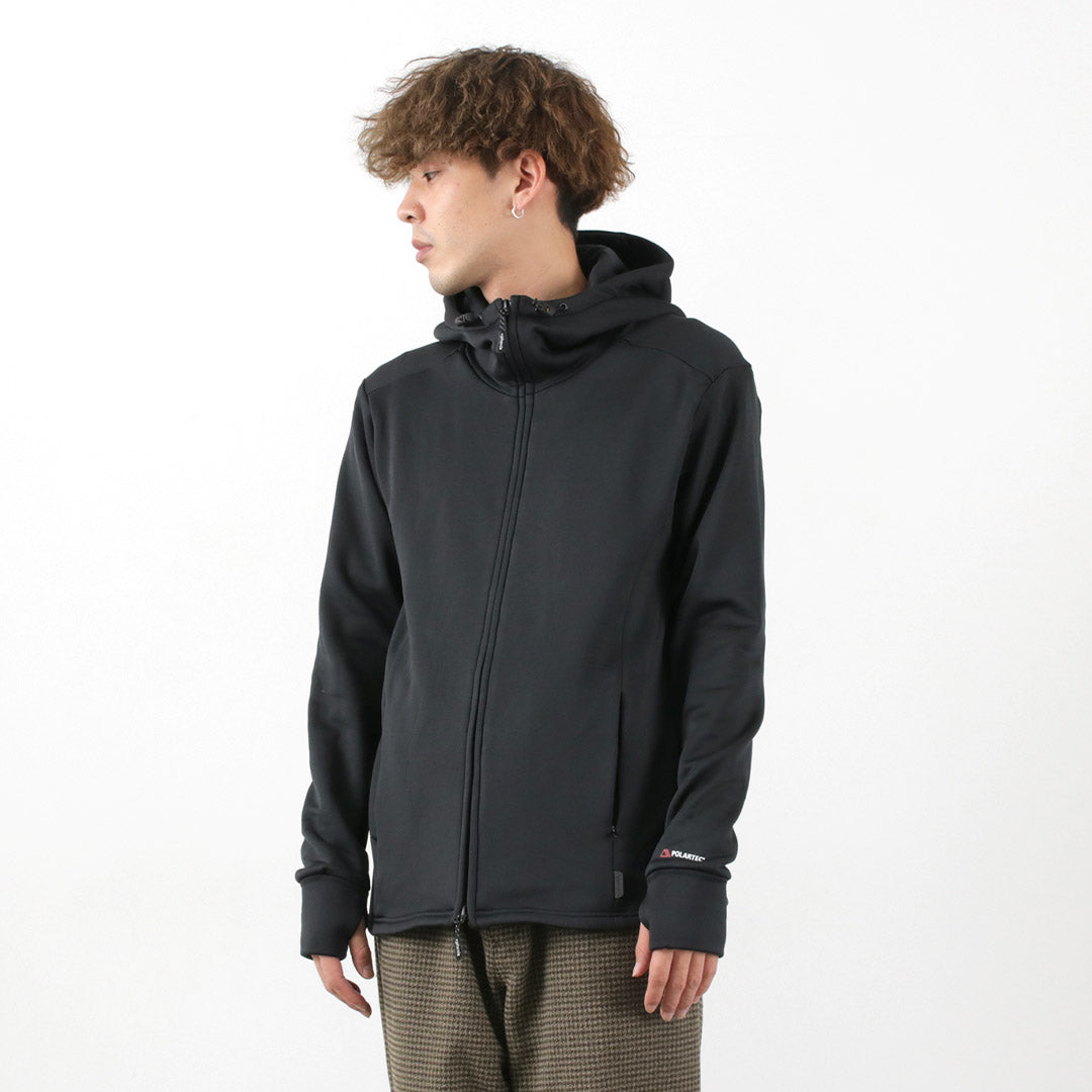 【まとめ買いで最大30％OFFクーポン】【20％OFF】＋phenix（プラスフェニックス） パワー ストレッチ ジップフーディー メンズ アウター POLARTEC ポーラテック トレッキング 登山 ミッドレイヤー POWER STRETCH ZIP HOODIE クリスマス プレゼント ギフト【セール】