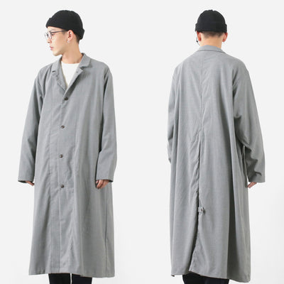 【まとめ買いで最大30％OFFクーポン】【20％OFF】HARVESTY（ハーベスティ） オーバーコート ロングコート ライトアウター  薄手 メンズ レディース ユニセックス ステンカラー バルカラー 日本製 A32218 OVER COAT【セール】 クリスマス プレゼント ギフト