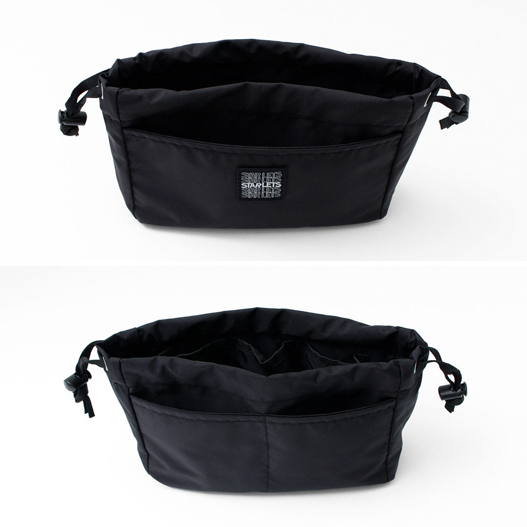 STARLETS（スターレッツ） 巾着型バッグインバッグ 鞄 レディース コンパクト 小さめ 無地 横型 ha220201