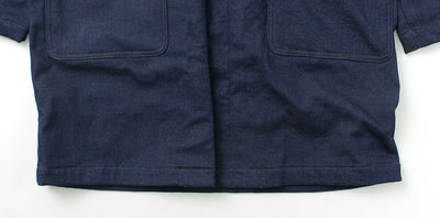 FOB FACTORY（FOBファクトリー） インディゴ ダッフルコート メンズ アウター 二十織デニム ウール 経年変化 日本製 INDIGO DUFFLE COAT クリスマス プレゼント ギフト