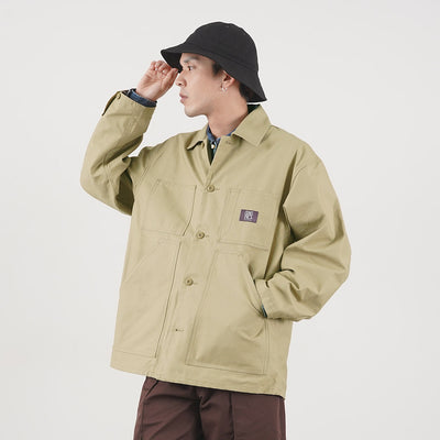 【まとめ買いで最大30％OFFクーポン】【20％OFF】GUNG HO（ガンホー） ファティーグカバージャケット メンズ アウター カバーオール ワーク ミリタリー 綿 コットン ショート 短め FATIGUE COVER JACKET【セール】 クリスマス プレゼント ギフト
