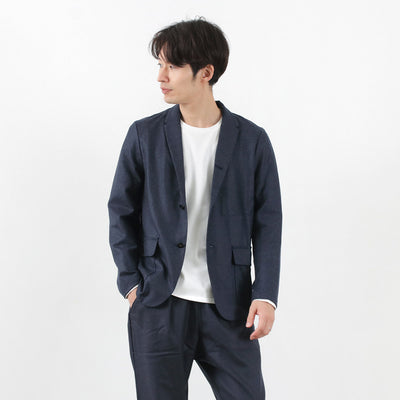 RE MADE IN TOKYO JAPAN（アールイー） ウールフランネル カバーオール ジャケット メンズ ビジネス 細身 ストレッチ WOOL FLANNEL COVER ALL JACKET クリスマス プレゼント ギフト