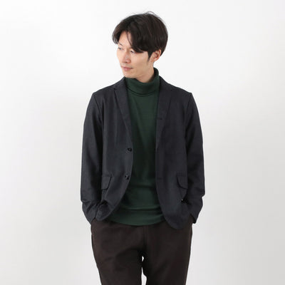 RE MADE IN TOKYO JAPAN（アールイー） ウールフランネル カバーオール ジャケット メンズ ビジネス 細身 ストレッチ WOOL FLANNEL COVER ALL JACKET クリスマス プレゼント ギフト