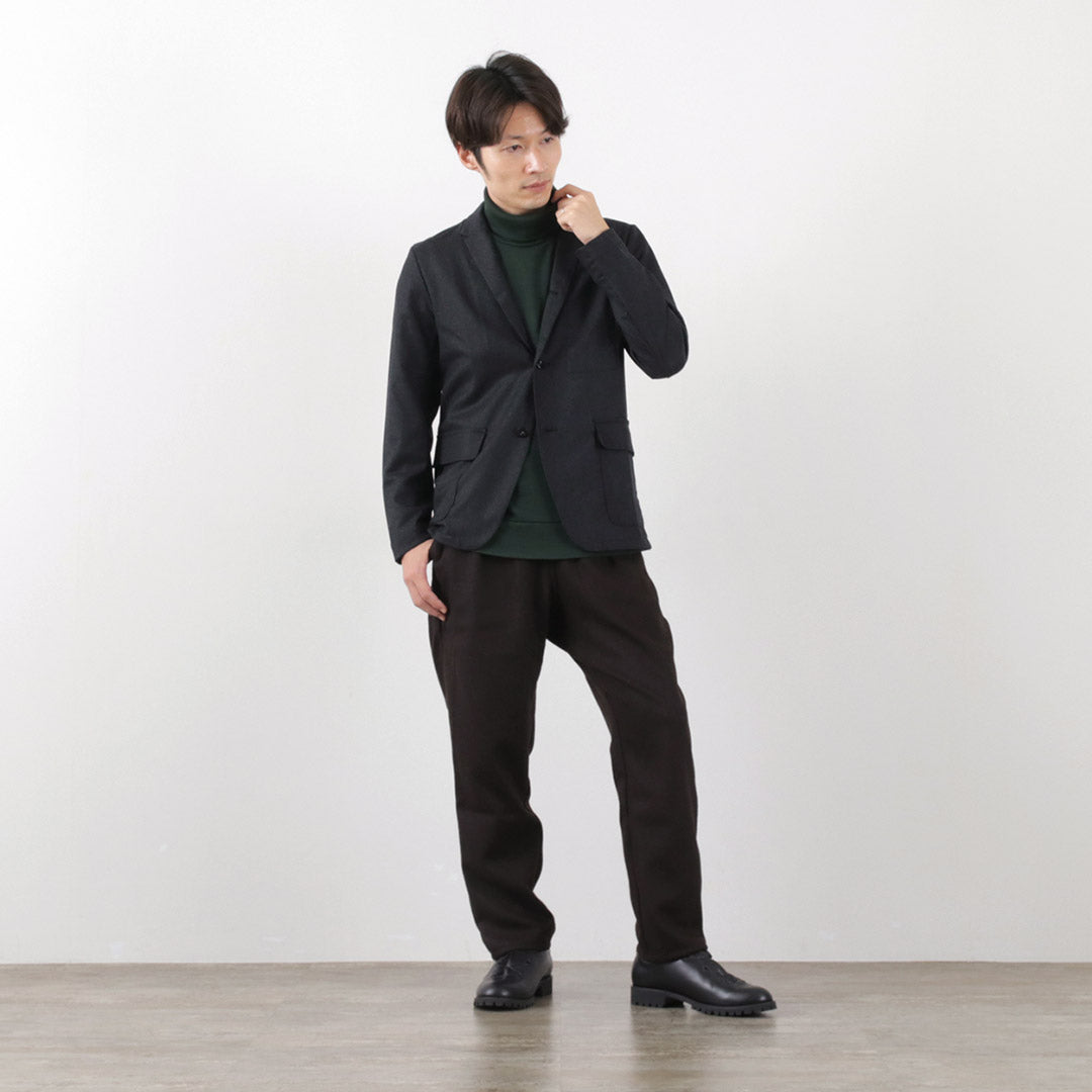 RE MADE IN TOKYO JAPAN（アールイー） ウールフランネル カバーオール ジャケット メンズ ビジネス 細身 ストレッチ WOOL FLANNEL COVER ALL JACKET クリスマス プレゼント ギフト