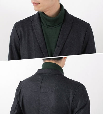 RE MADE IN TOKYO JAPAN（アールイー） ウールフランネル カバーオール ジャケット メンズ ビジネス 細身 ストレッチ WOOL FLANNEL COVER ALL JACKET クリスマス プレゼント ギフト