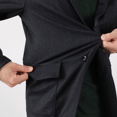 RE MADE IN TOKYO JAPAN（アールイー） ウールフランネル カバーオール ジャケット メンズ ビジネス 細身 ストレッチ WOOL FLANNEL COVER ALL JACKET クリスマス プレゼント ギフト