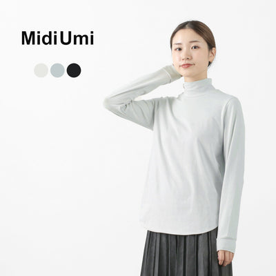 MIDIUMI（ミディウミ） ハイネック プルオーバー / 長袖 /  カットソー / レディース / 日本製 / 3-718234 / High Neck P/O