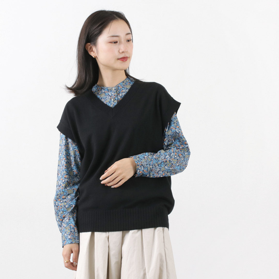50％OFF】MIDIUMI（ミディウミ） Vネック ベスト レディース ニット