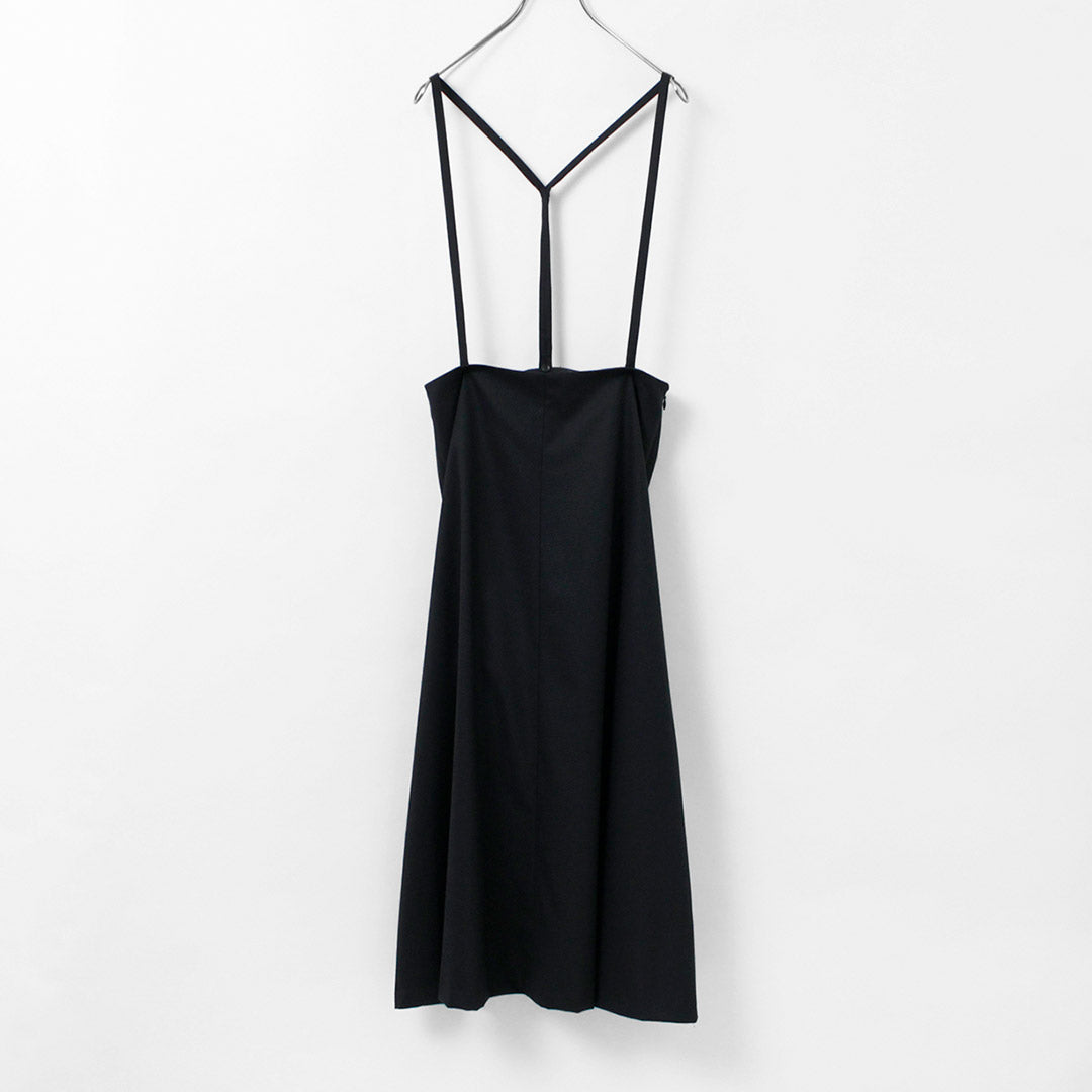 MIZUIRO IND（ミズイロインド） サスペンダー フレアスカート / ロング丈 / 無地 / レディース / 日本製 / 3-260000 / suspenders flare SK