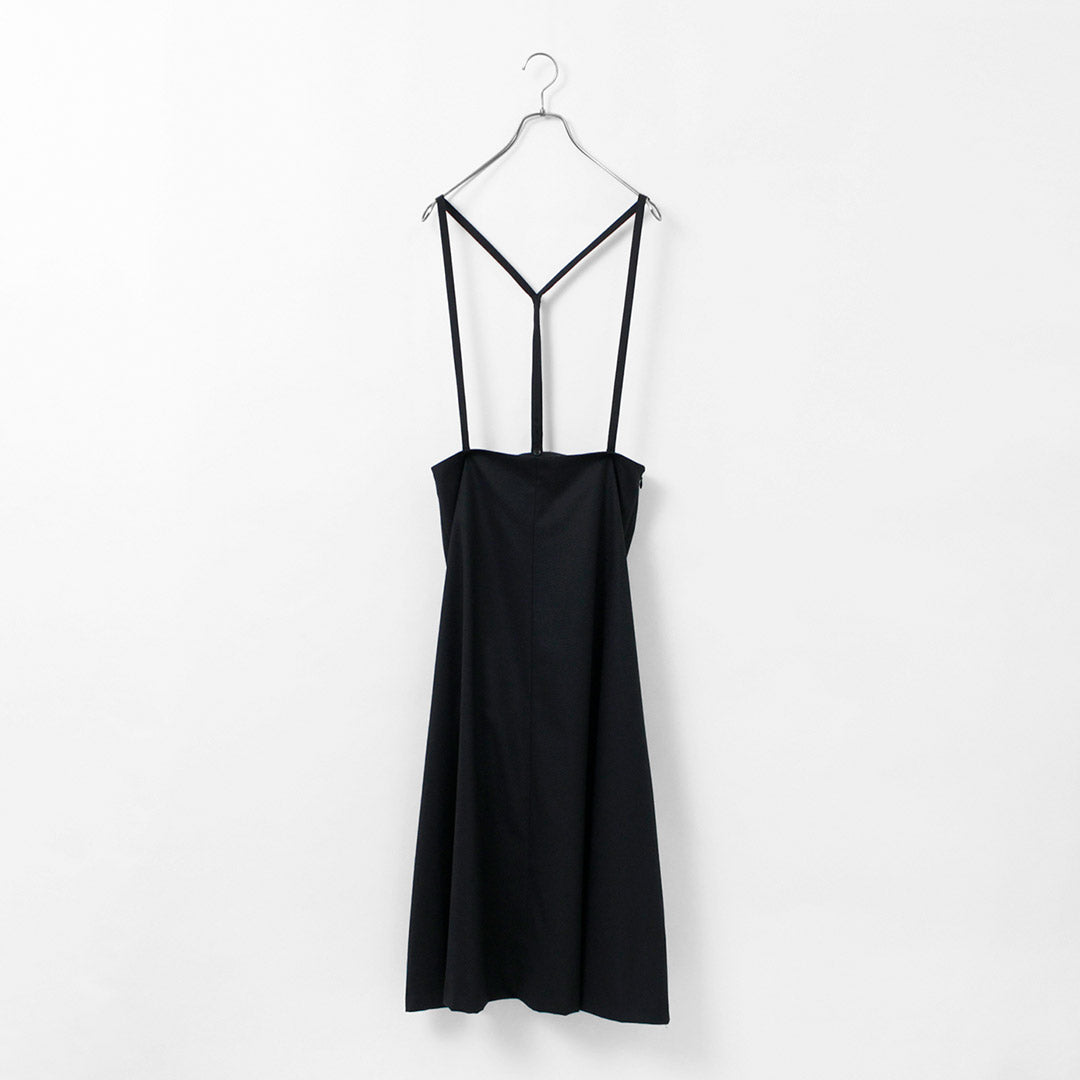 MIZUIRO IND（ミズイロインド） サスペンダー フレアスカート / ロング丈 / 無地 / レディース / 日本製 / 3-260000 / suspenders flare SK