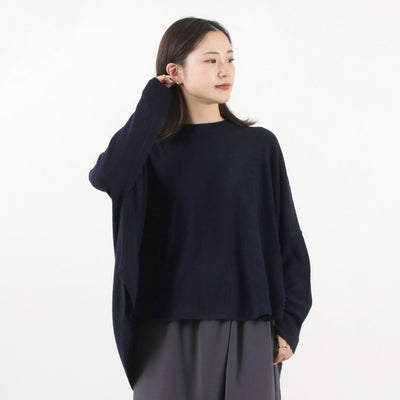 MIZUIRO IND（ミズイロインド） クルーネック フロントシーム プルオーバー レディース トップス ニット 無地 ウール ハイゲージ crew neck front seam P/O クリスマス プレゼント ギフト