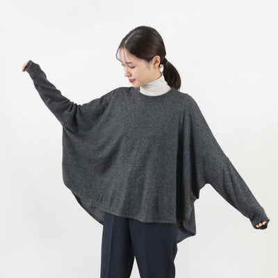 MIZUIRO IND（ミズイロインド） クルーネック フロントシーム プルオーバー レディース トップス ニット 無地 ウール ハイゲージ crew neck front seam P/O クリスマス プレゼント ギフト