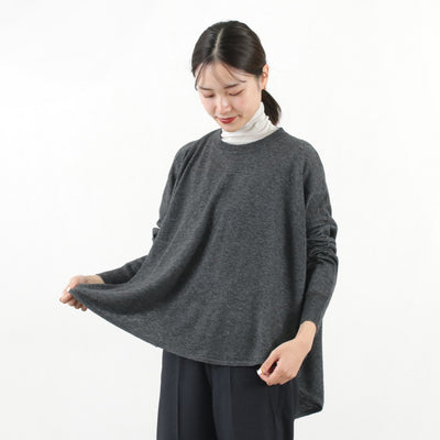 MIZUIRO IND（ミズイロインド） クルーネック フロントシーム プルオーバー レディース トップス ニット 無地 ウール ハイゲージ crew neck front seam P/O クリスマス プレゼント ギフト