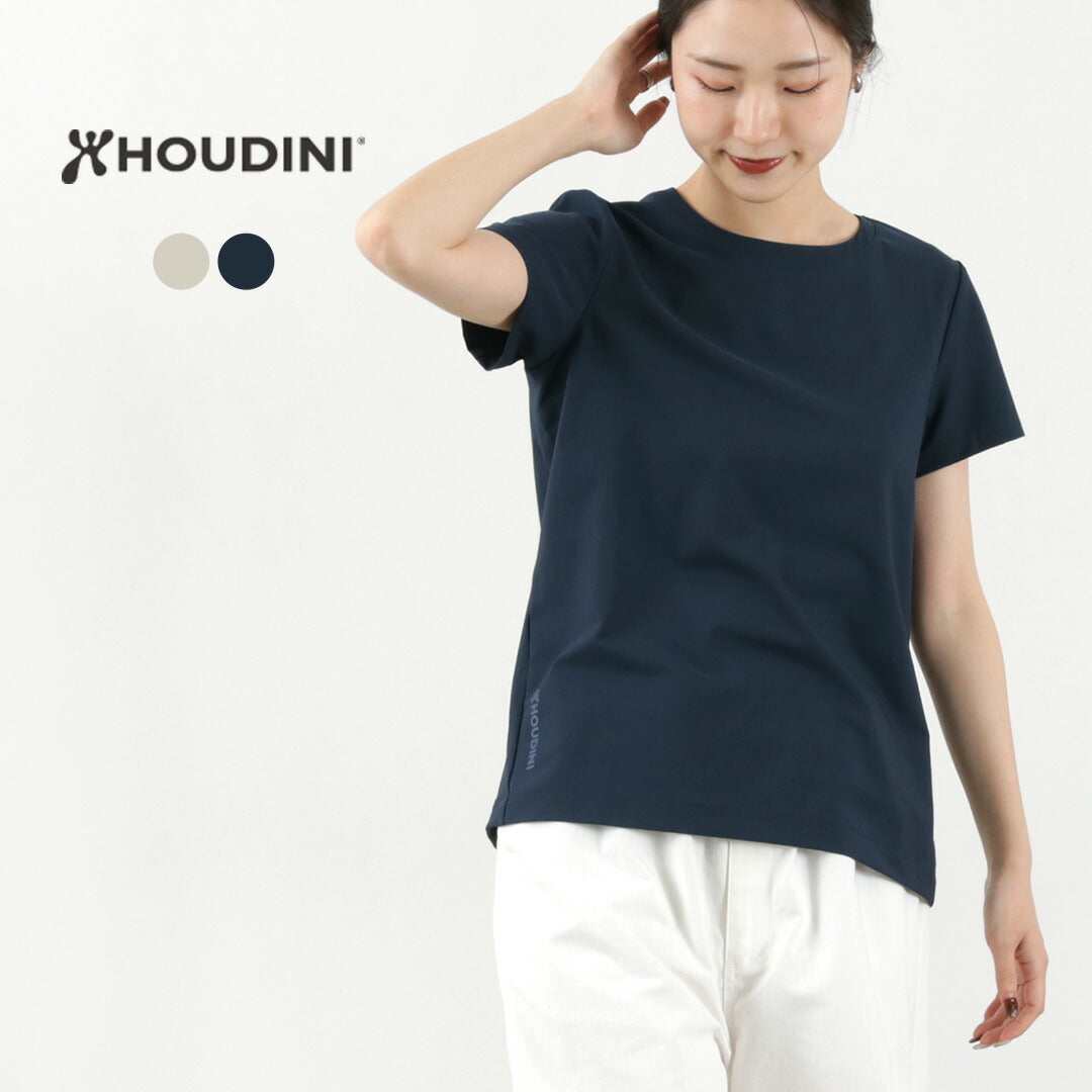 HOUDINI（フーディニ） W’S カバー Tee / レディース トップス Tシャツ 半袖 速乾 伸縮 ストレッチ 無地 W’S Cover TEE