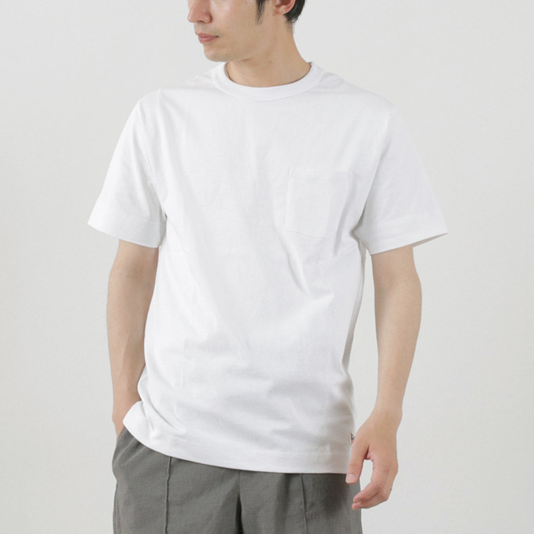 【30％OFF】FELCO × HEALTH KNIT（フェルコ × ヘルスニット） クルーネックポケットTシャツ