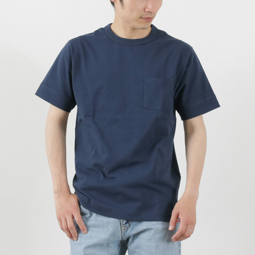 【30％OFF】FELCO × HEALTH KNIT（フェルコ × ヘルスニット） クルーネックポケットTシャツ