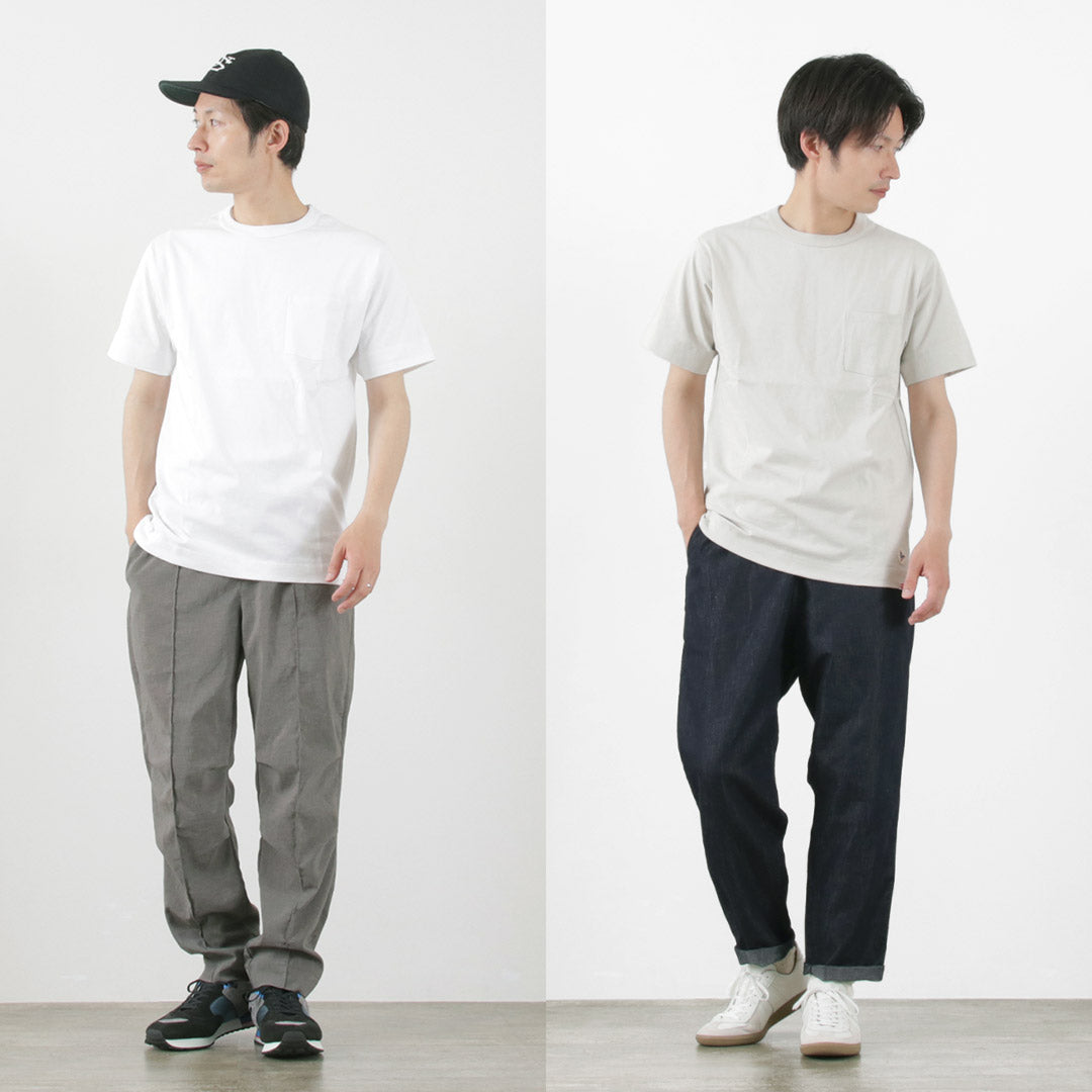 【30％OFF】FELCO × HEALTH KNIT（フェルコ × ヘルスニット） クルーネックポケットTシャツ