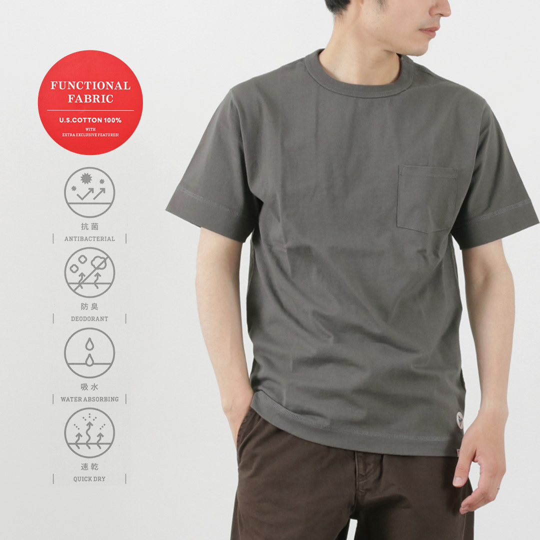 【30％OFF】FELCO × HEALTH KNIT（フェルコ × ヘルスニット） クルーネックポケットTシャツ