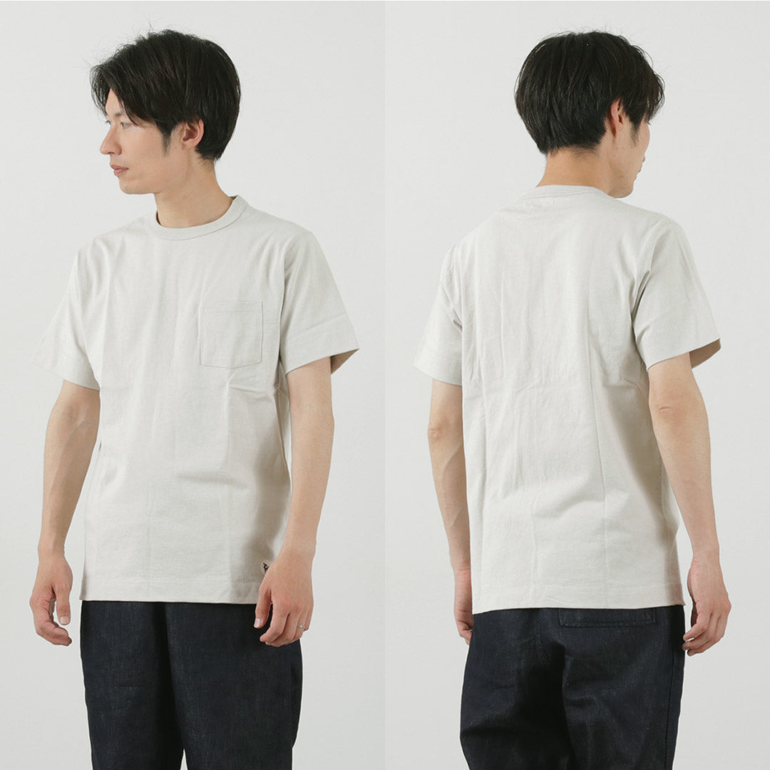 【30％OFF】FELCO × HEALTH KNIT（フェルコ × ヘルスニット） クルーネックポケットTシャツ