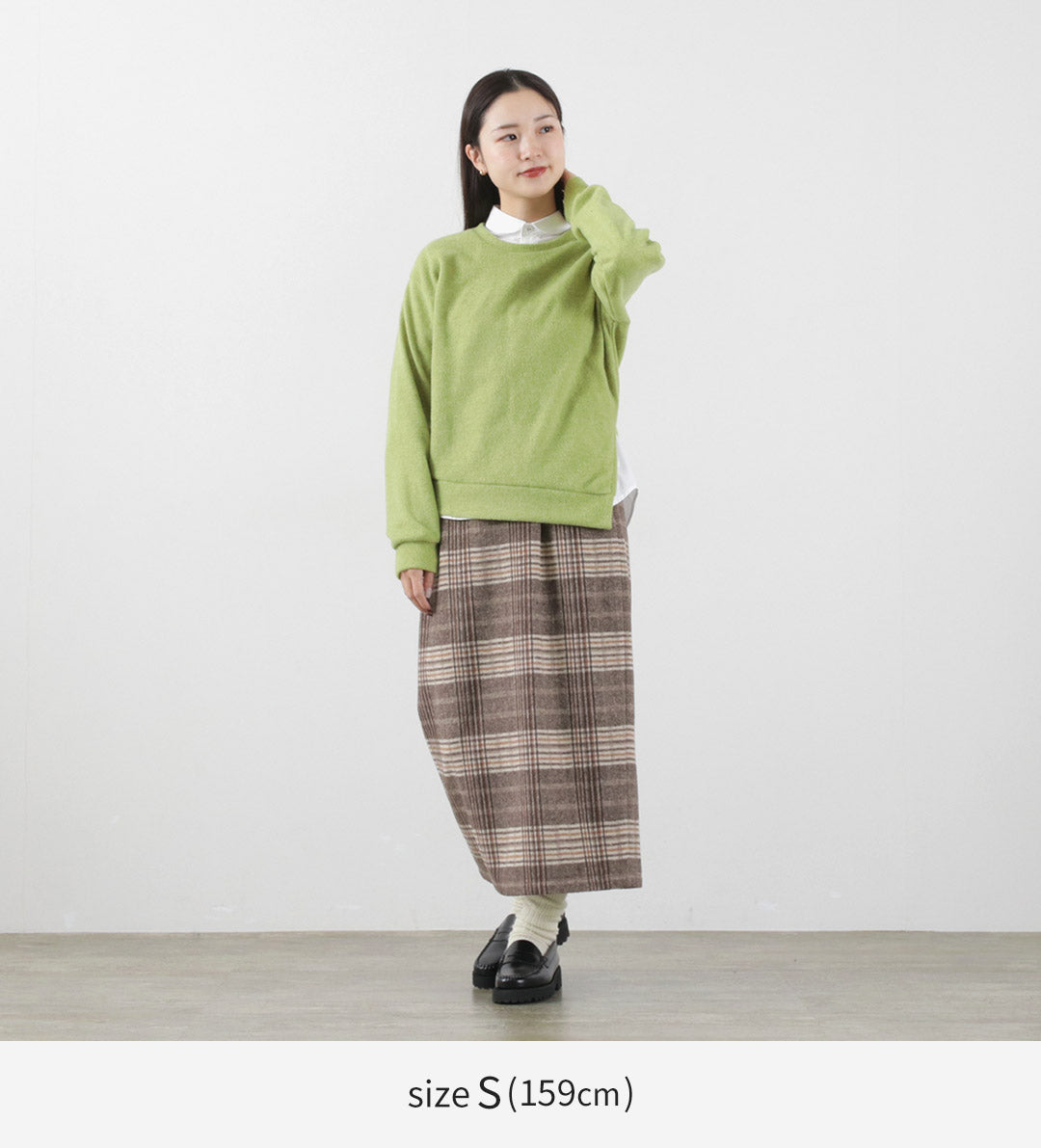 KELEN（ケレン） アシンメトリートップス レディース ニット ニットソー 起毛 長袖 ECSU ASYMMETRY TOPS