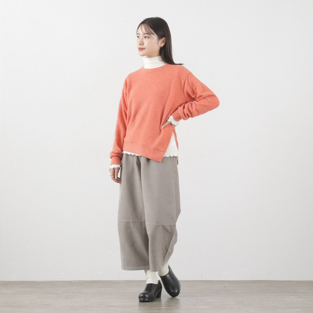 KELEN（ケレン） アシンメトリートップス レディース ニット ニットソー 起毛 長袖 ECSU ASYMMETRY TOPS