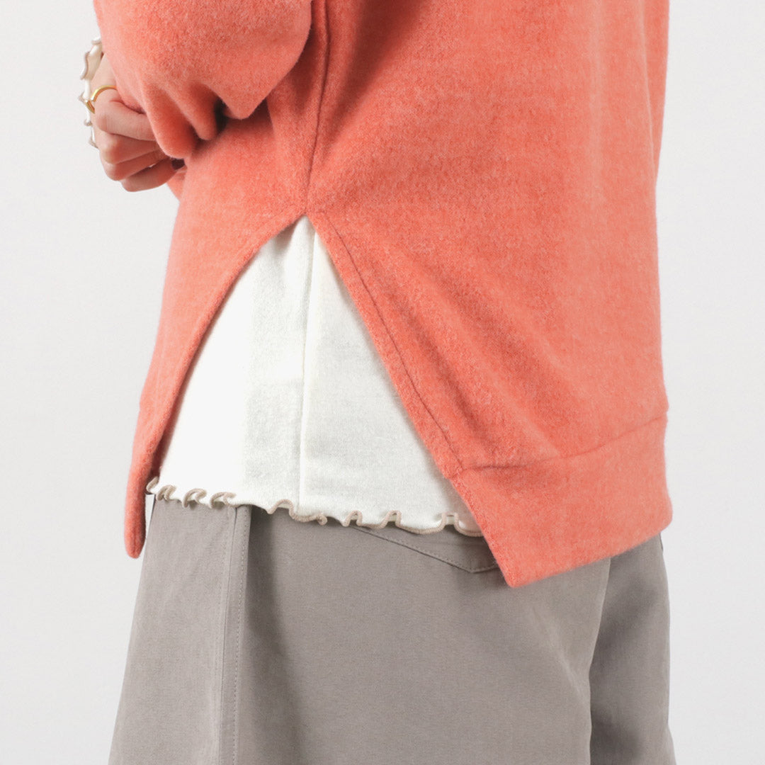 【まとめ買いで最大30％OFFクーポン】【30％OFF】KELEN（ケレン） アシンメトリートップス レディース ニット ニットソー 起毛 長袖 ECSU ASYMMETRY TOPS クリスマス プレゼント ギフト【セール】