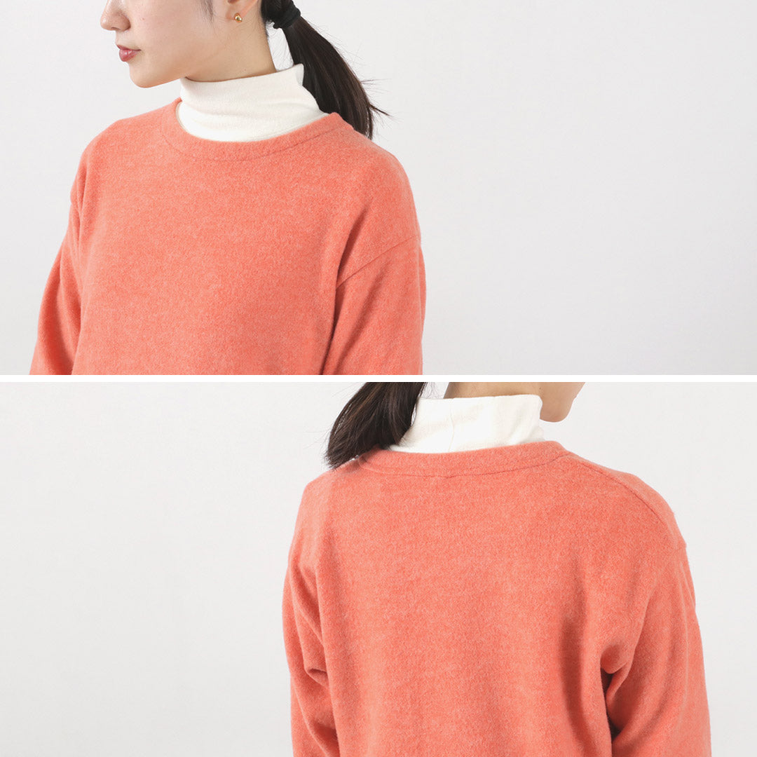 KELEN（ケレン） アシンメトリートップス レディース ニット ニットソー 起毛 長袖 ECSU ASYMMETRY TOPS