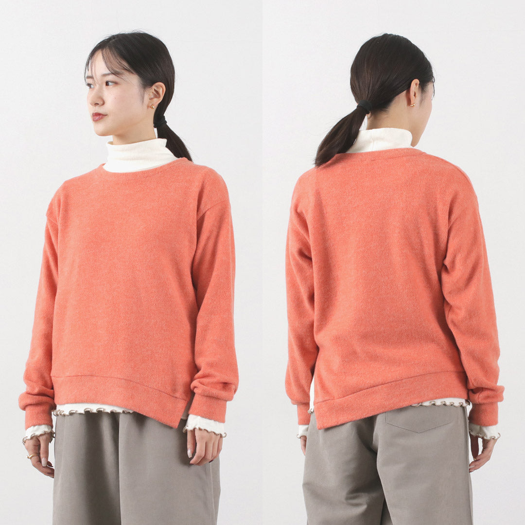 KELEN（ケレン） アシンメトリートップス レディース ニット ニットソー 起毛 長袖 ECSU ASYMMETRY TOPS