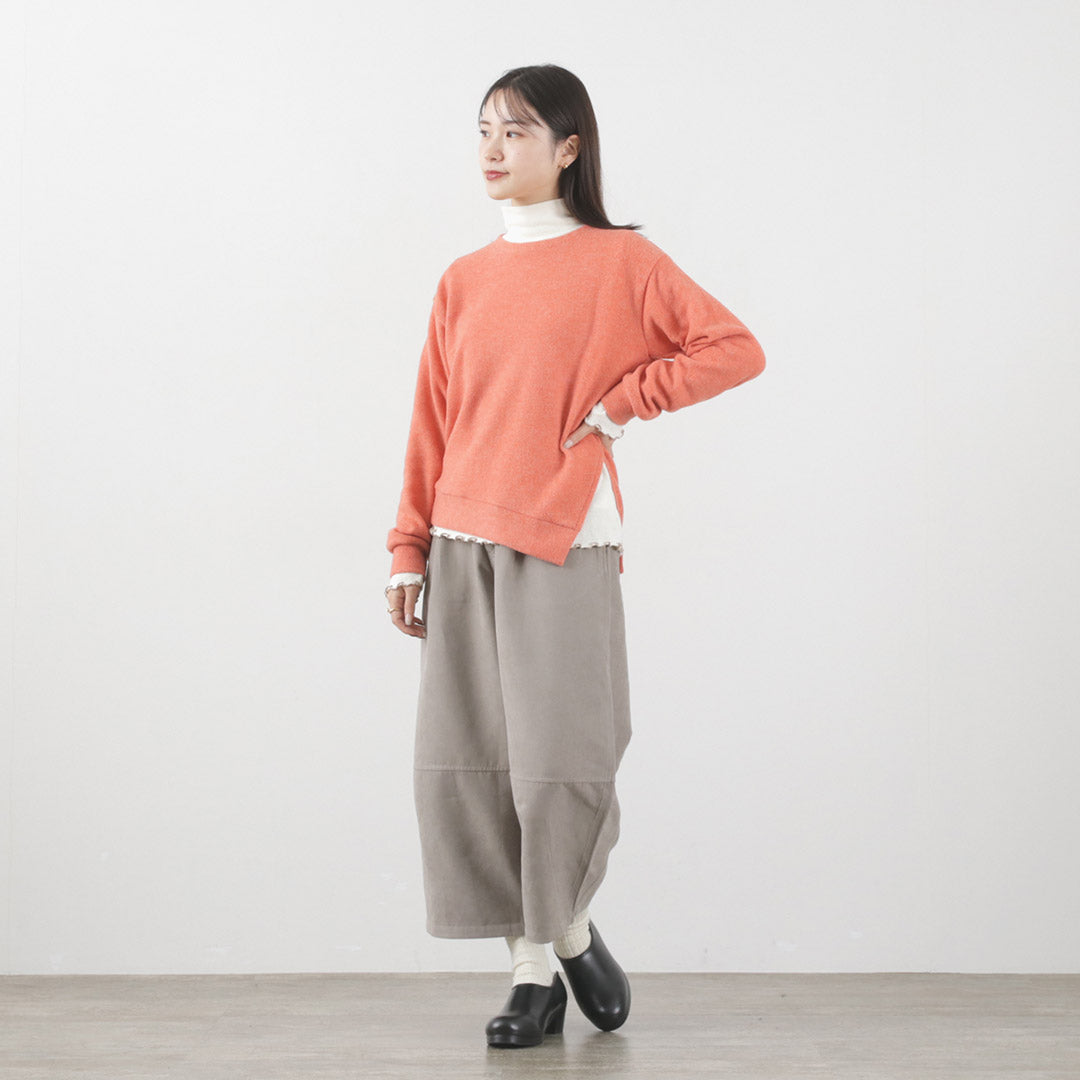 KELEN（ケレン） ハイネックトップス メローヘム レディース カットソー インナー ロンT 長袖 NOIR HIGH NECK TOPS