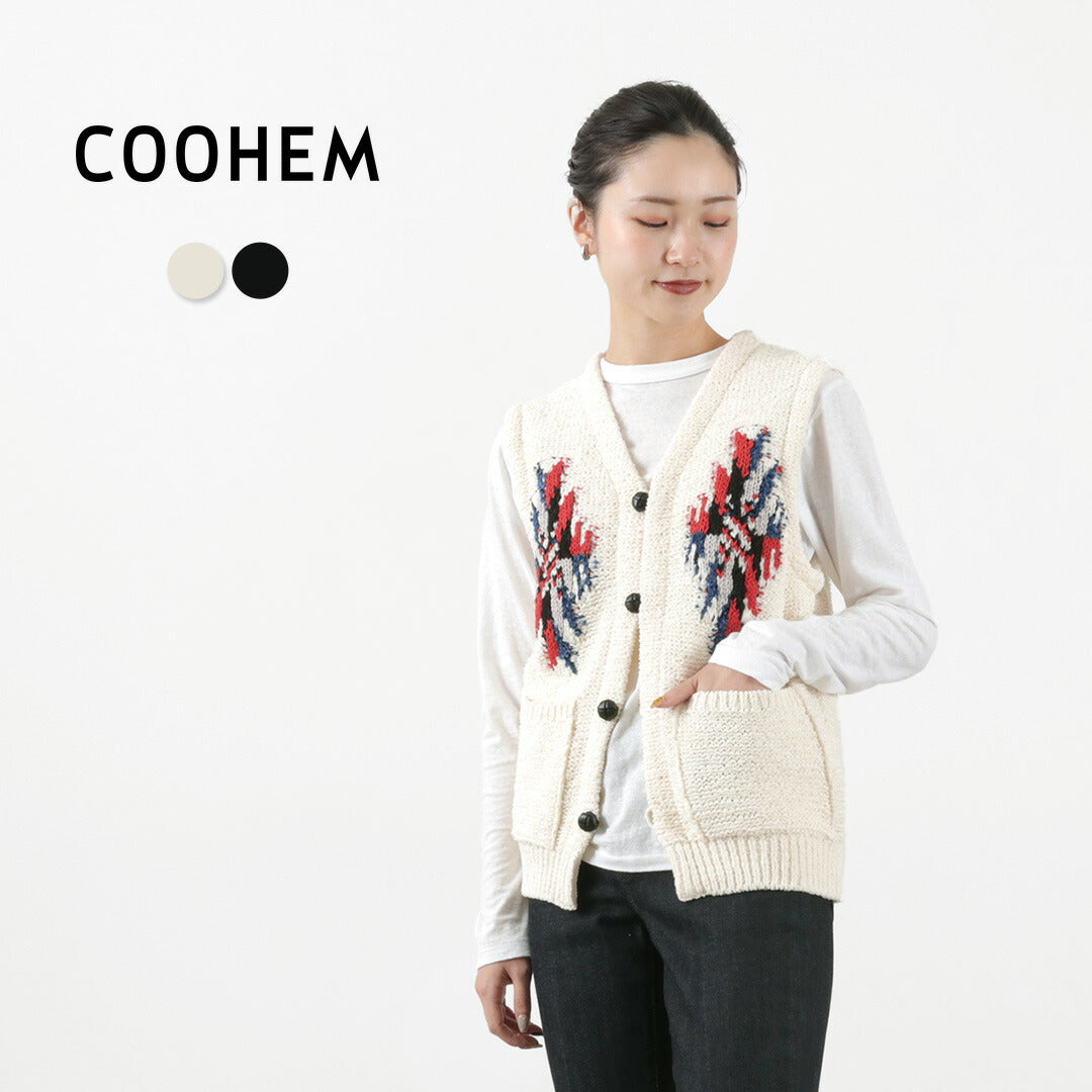 【30％OFF】COOHEM（コーヘン） チマヨ ツイード ニットベスト