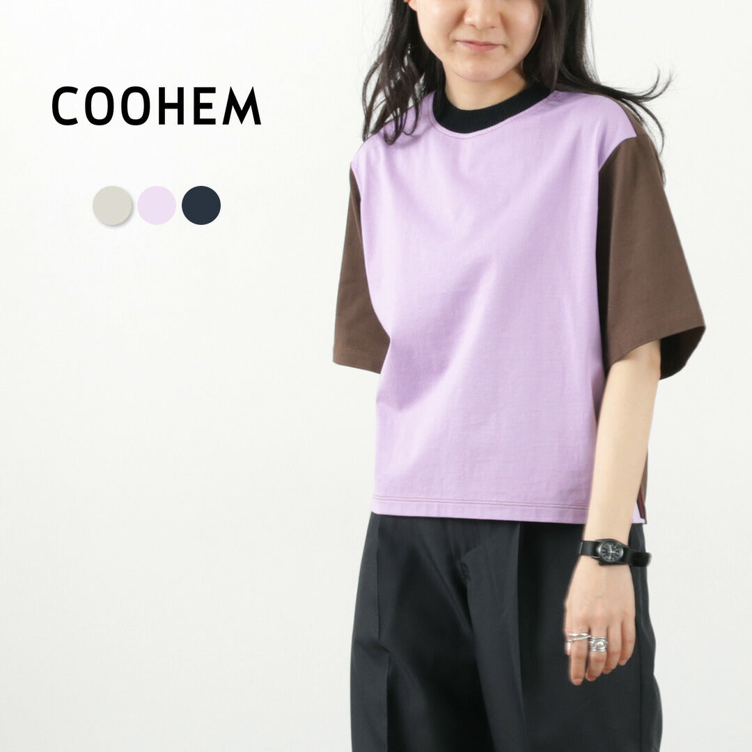 COOHEM（コーヘン） ニットサイドライン Tシャツ / レディース 半袖 