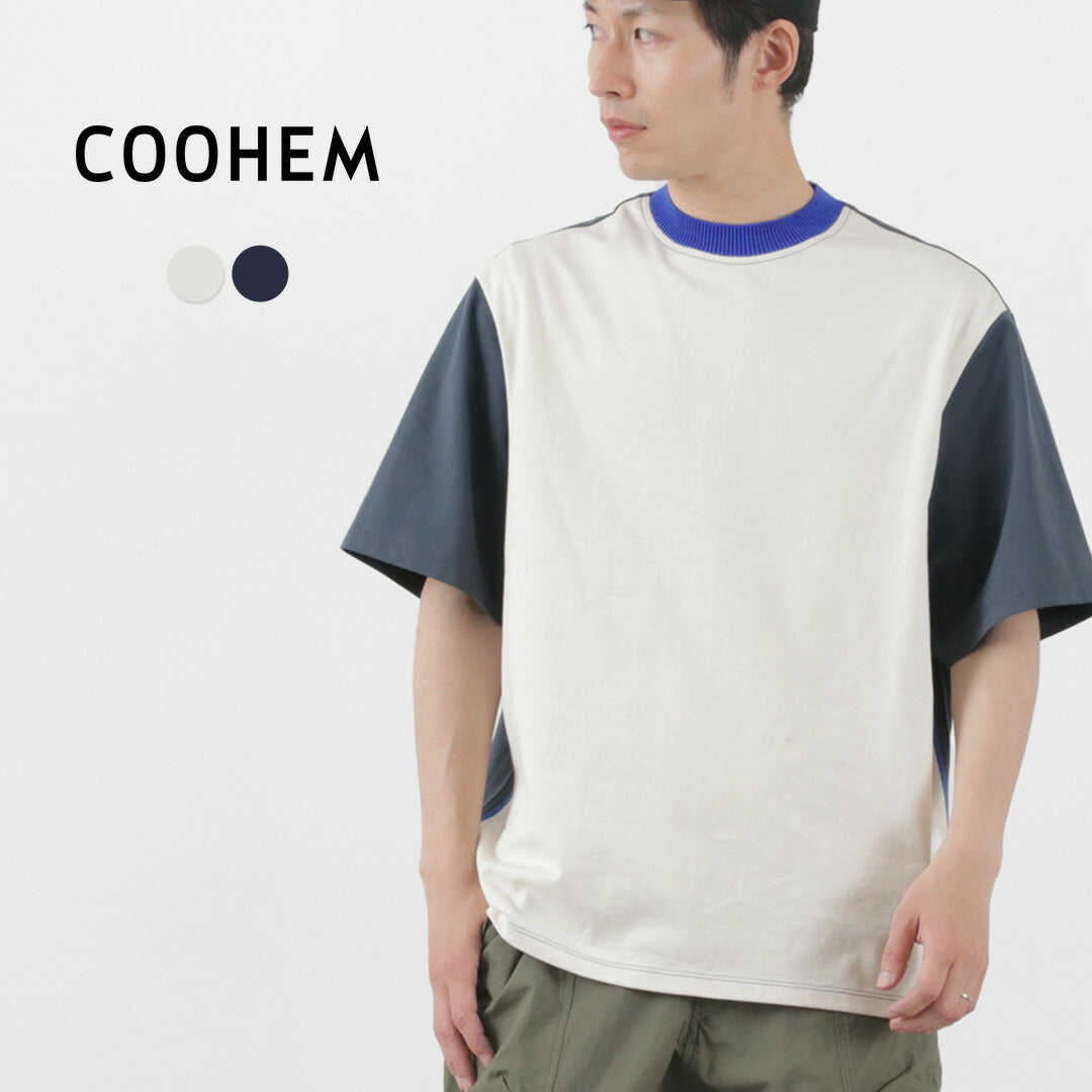 【30％OFF】COOHEM（コーヘン） メンズ ニットサイドライン Tシャツ