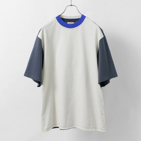 COOHEM（コーヘン） メンズ ニットサイドライン Tシャツ / 半袖 バイ 