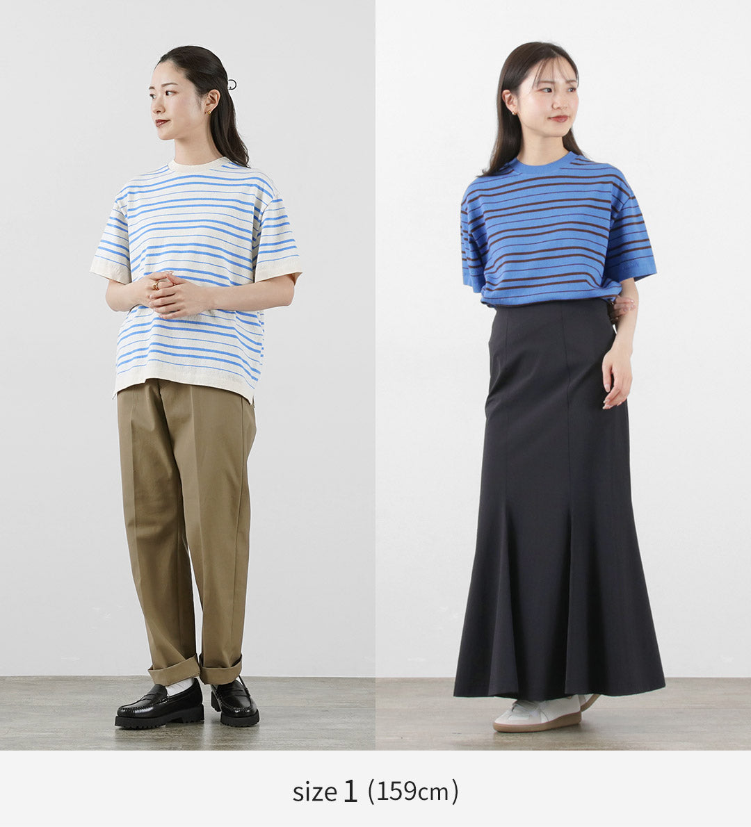 【20％OFF】YONETOMI NEW BASIC（ヨネトミニューベーシック） ライト ウェーブコットン ニット プルオーバーTシャツ