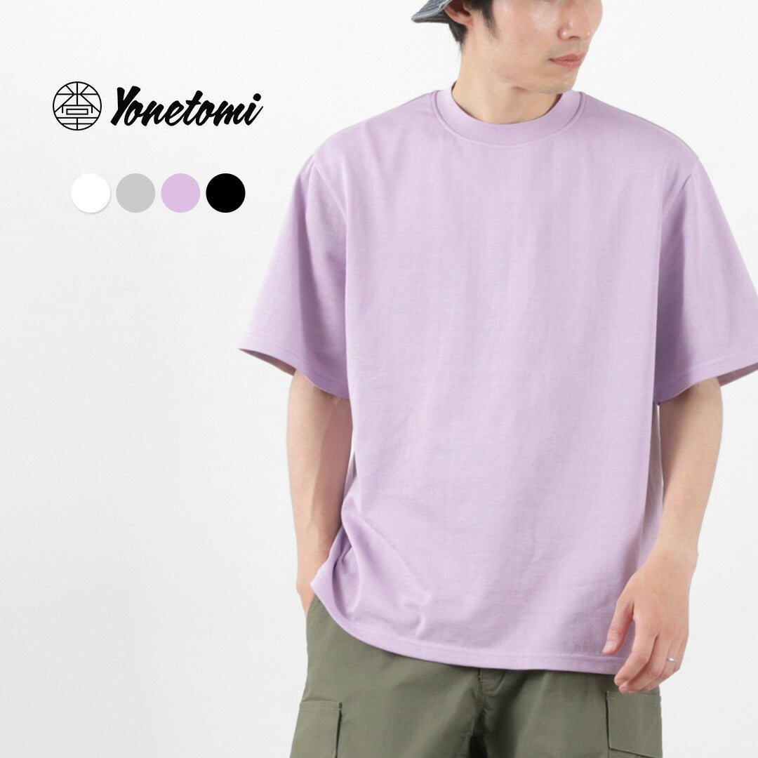 【20％OFF】YONETOMI NEW BASIC（ヨネトミニューベーシック） ヨコ 丸胴 ニットTシャツ