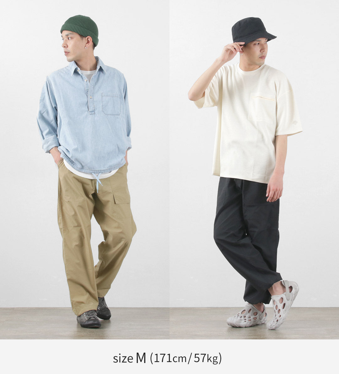 WOOLRICH（ウールリッチ） リサイクルナイロン ランチパンツ / ウエストゴム 総ゴム イージーパンツ 無地 薄手 メンズ RECYCLE RANCH PANTS