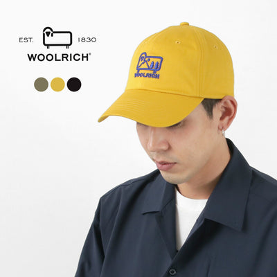 【50％OFF】WOOLRICH（ウールリッチ） コットンツイル ロゴキャップ / メンズ 帽子 ベースボールキャップ 刺繍 COTTON TWILL LOGO CAP【セール】