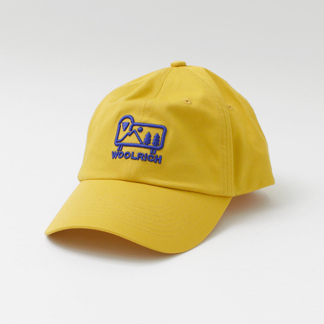 WOOLRICH（ウールリッチ） コットンツイル ロゴキャップ / メンズ 帽子