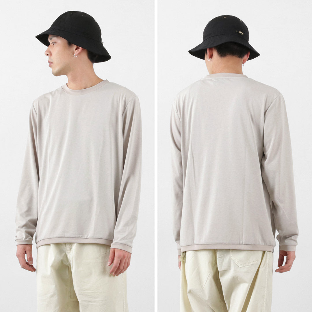 MOUNTAIN EQUIPMENT（マウンテンイクィップメント） ロングスリーブ リブ Tシャツ / メンズ トップス カットソー ロンT 長袖 無地 LONG SLEEVED RIB TEE