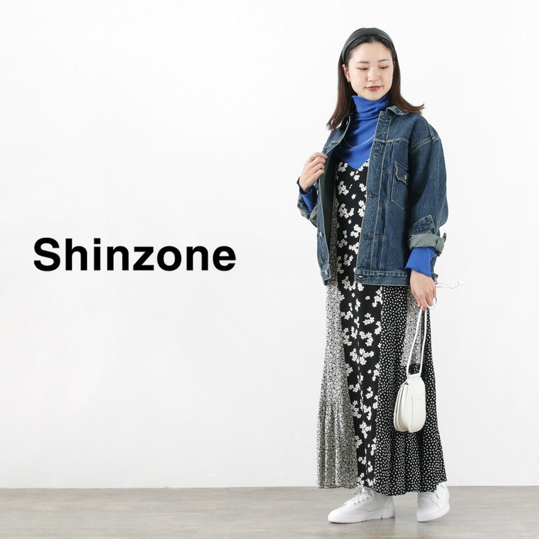 SHINZONE（シンゾーン） パッチ ワンピース / レディース ロング丈 きれいめ 花柄 日本製 23SMSOP01 PATCHED OP クリスマス プレゼント ギフト