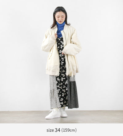 【まとめ買いで最大30％OFFクーポン】【20％OFF】SHINZONE（シンゾーン） フレア L-2ジャケット / アウター 上着 レディース ミリタリー カジュアル オーバーサイズ 中綿 日本製 22SMSJK01 FLARE L-2 クリスマス プレゼント ギフト【セール】