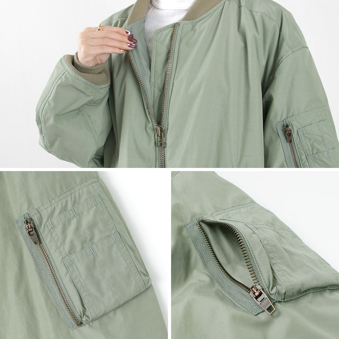 【まとめ買いで最大30％OFFクーポン】【20％OFF】SHINZONE（シンゾーン） フレア L-2ジャケット / アウター 上着 レディース ミリタリー カジュアル オーバーサイズ 中綿 日本製 22SMSJK01 FLARE L-2 クリスマス プレゼント ギフト【セール】