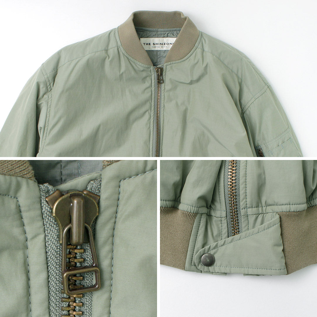 【まとめ買いで最大30％OFFクーポン】【20％OFF】SHINZONE（シンゾーン） フレア L-2ジャケット / アウター 上着 レディース ミリタリー カジュアル オーバーサイズ 中綿 日本製 22SMSJK01 FLARE L-2 クリスマス プレゼント ギフト【セール】