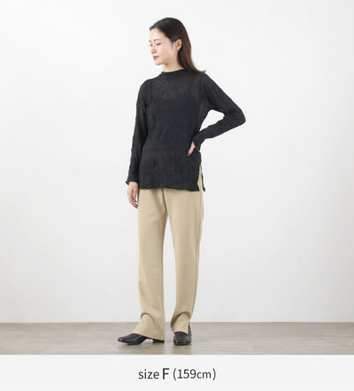 MIDIUMISOLID（ミディウミソリッド） シースルー ハイネック インナー /  レディース トップス 長袖 シア? see-through h/neck inner クリスマス プレゼント ギフト