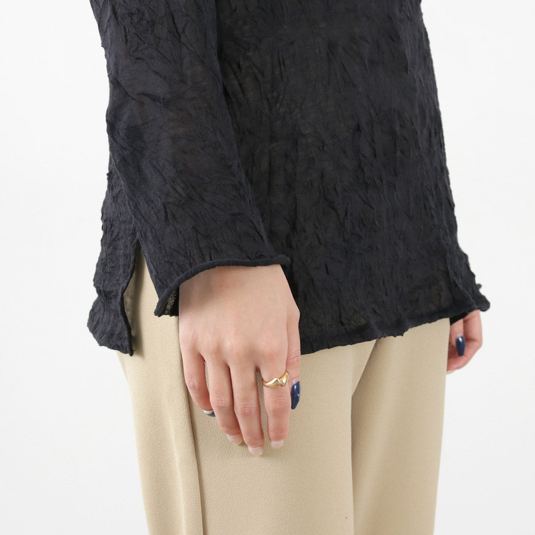 MIDIUMISOLID（ミディウミソリッド） シースルー ハイネック インナー /  レディース トップス 長袖 シア? see-through h/neck inner クリスマス プレゼント ギフト