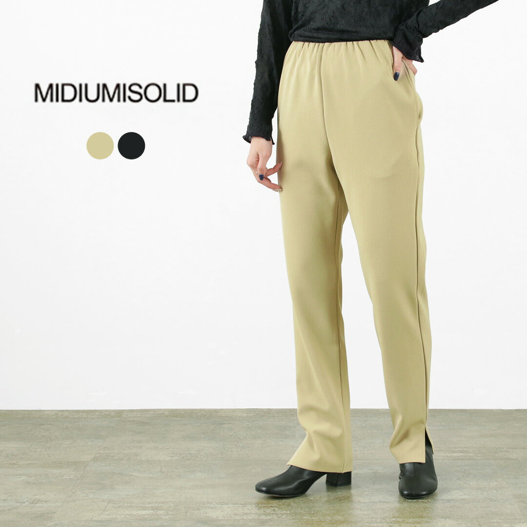 【30％OFF】MIDIUMISOLID（ミディウミソリッド） サイドスリットパンツ