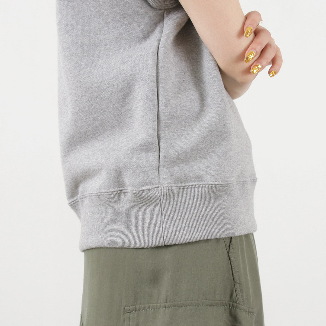 THE FLATS（ザ フラッツ） ハイネック ジップベスト / レディース トップス スウェット ノースリーブ HIGH NECK ZIP VEST